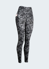 Leggings Con Bolsillo Gris Camuflado